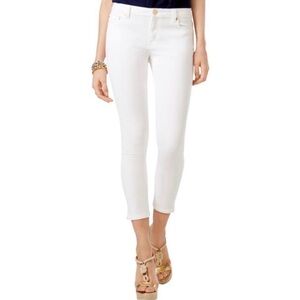 Michael Kors White Stretch Skinny Capri Jeans EUC